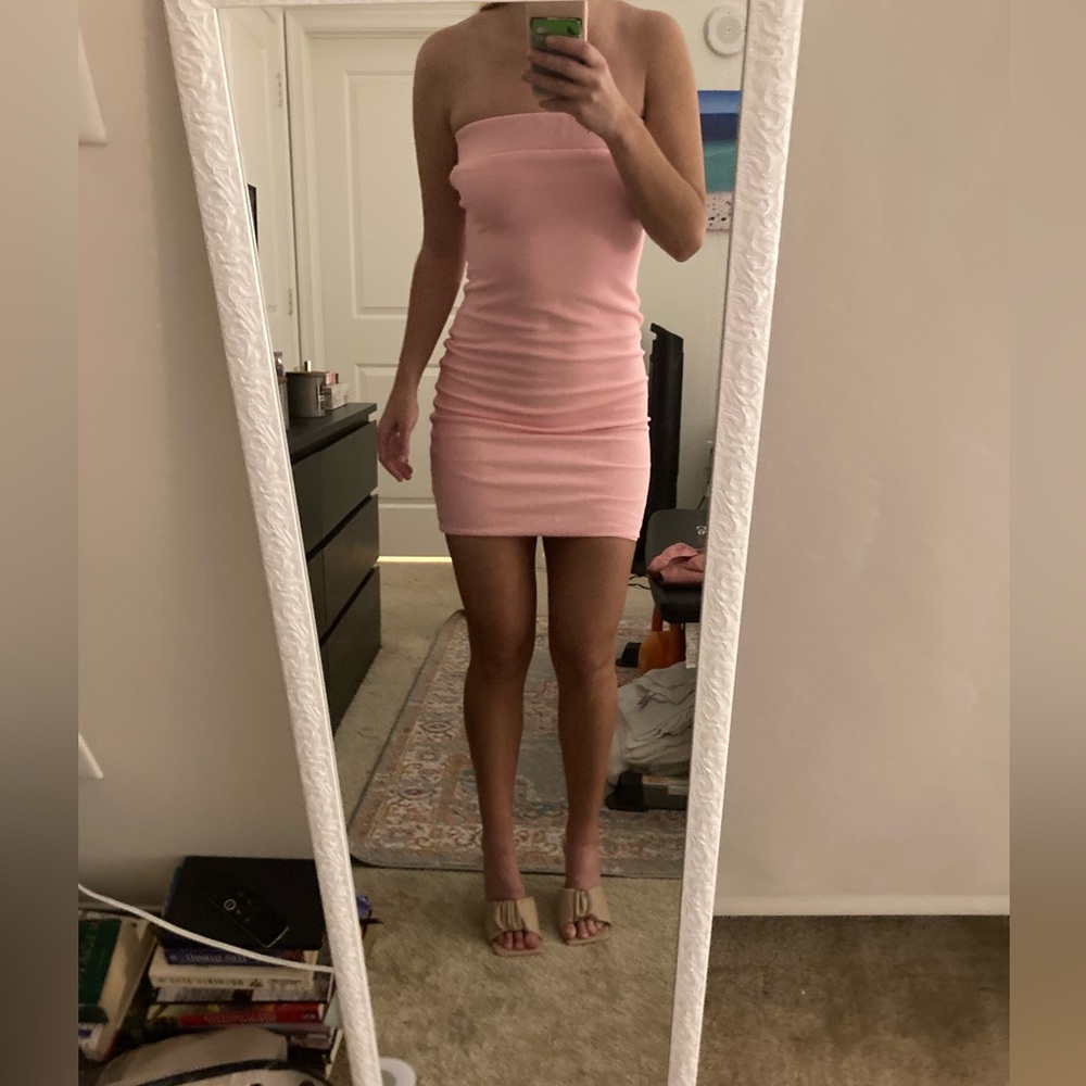 Tiger Mist Terry Pink Bodycon Dress